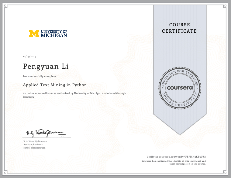 Applied Text Mining in Python